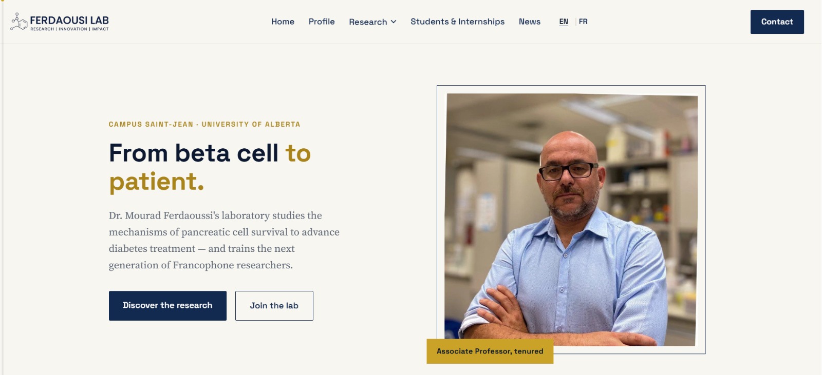 The bilingual Ferdaousi Lab website TagVolt designed, built and handed over